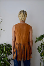 Suede Fringe Vest