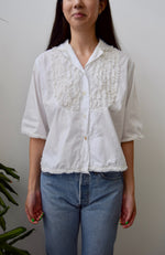 Lace Bib Blouse