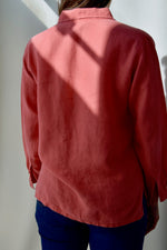 Salmon Linen Blouse