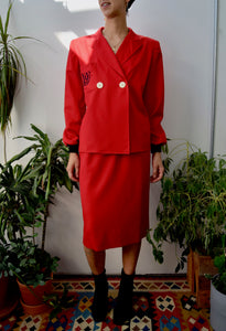 Cherry Red Designer Suit