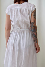 1970's "Moonglow" Sheer White Cotton Dress