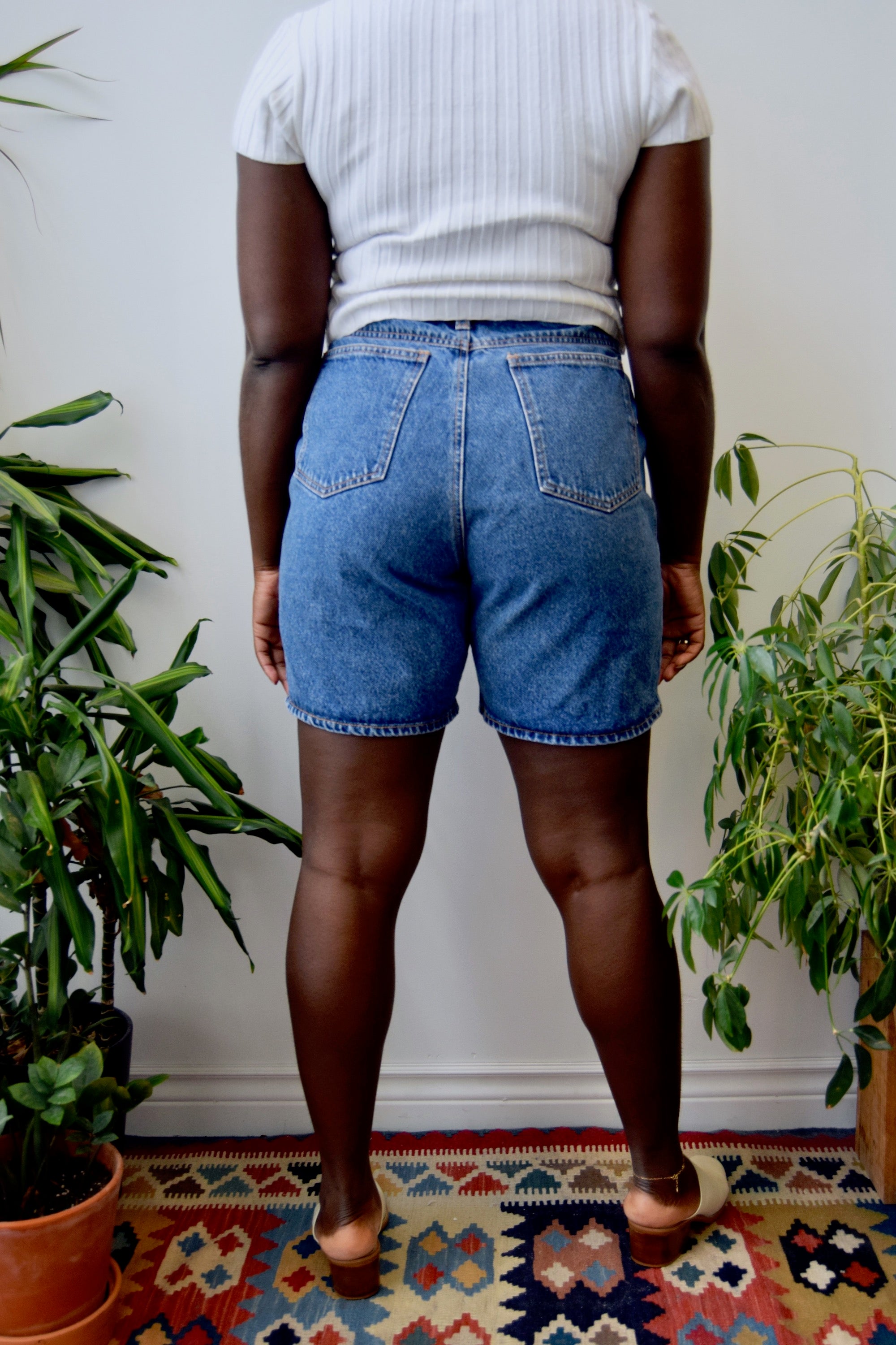 Step Pocket Jean Shorts