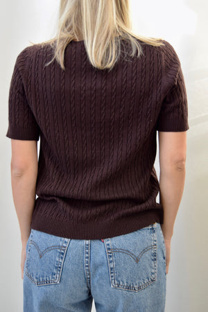 Silk Blend Cable Knit Sweater
