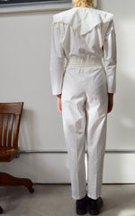 Eighties Ivory Sailer Jumpsuit