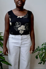 Floral Crinkle Tank