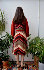 Seventies Chevron Sweater Dress