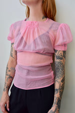 Forties Chiffon Silk Blouse