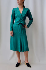 Emerald Green Silk Set