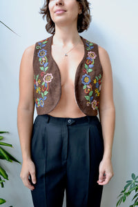 Embroidered Folk Vest