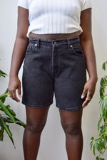 550 Black Jean Shorts