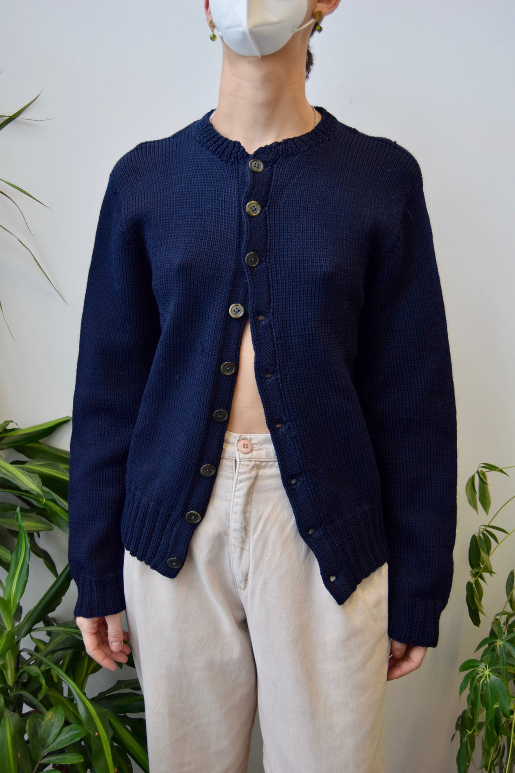 Midnight Wool Forties Cardigan