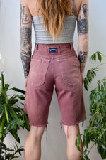 Mauve Denim Cut Offs