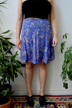 April Cornell Purple Rayon Skirt