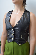 Eighties Leather Halter
