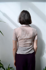 Mauve Sheer Top