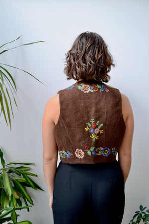 Embroidered Folk Vest