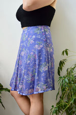April Cornell Purple Rayon Skirt