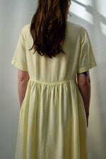 Lemon Drop Linen Market Dress