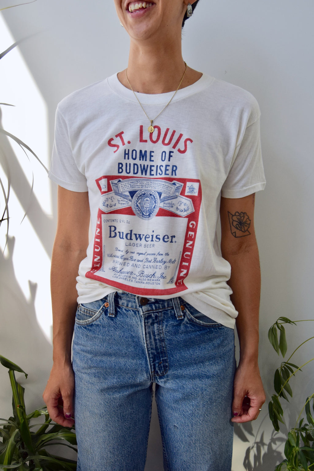 Vintage Single Stitch Budweiser Tee