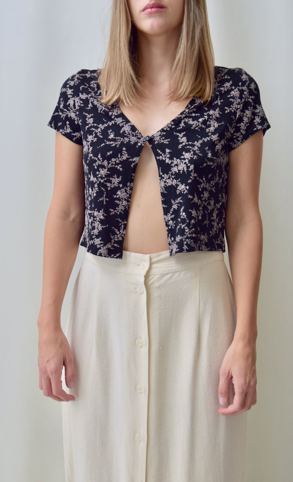 Nineties Floral Slinky Top