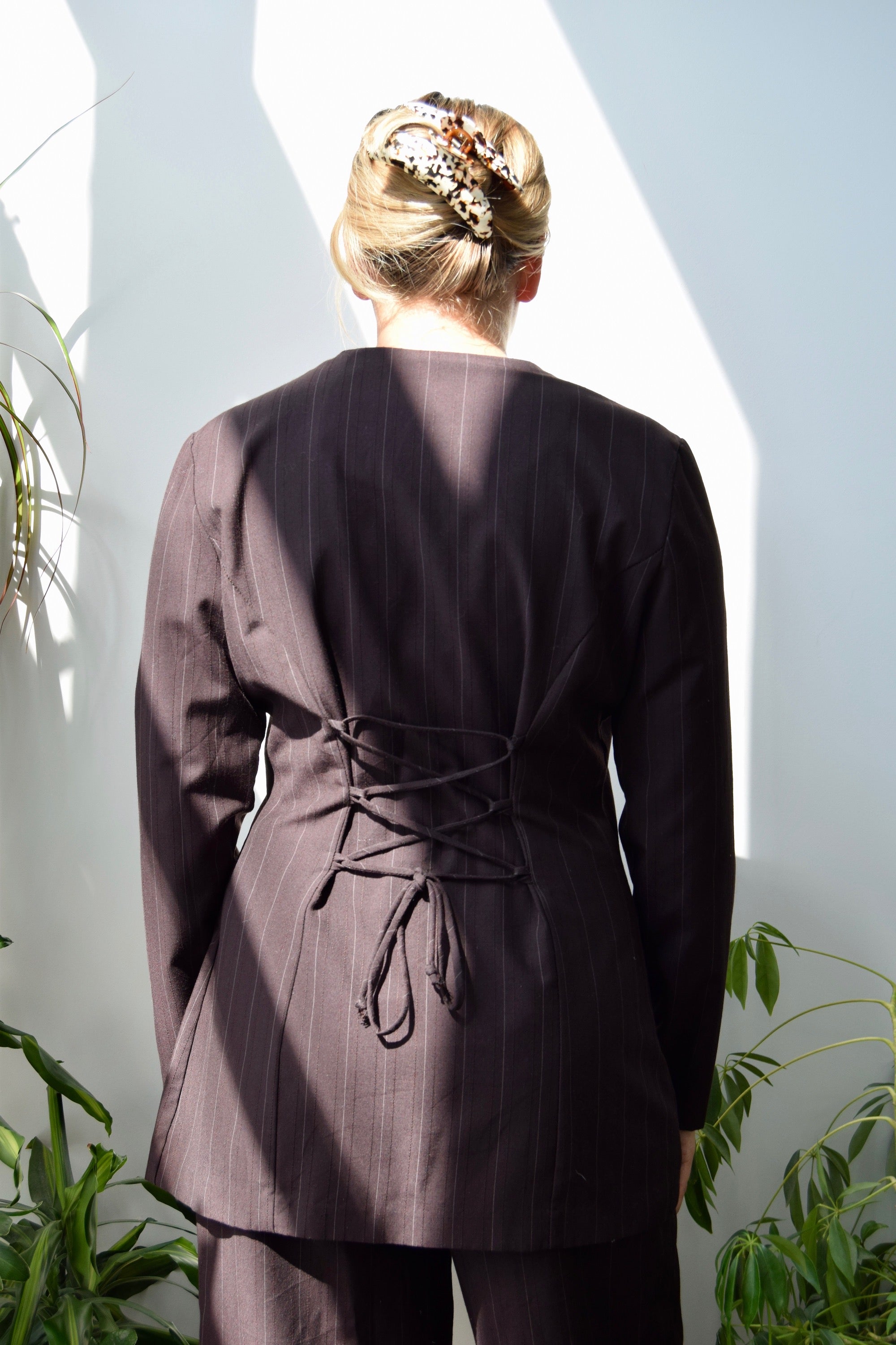 Carob Laced Back Suit