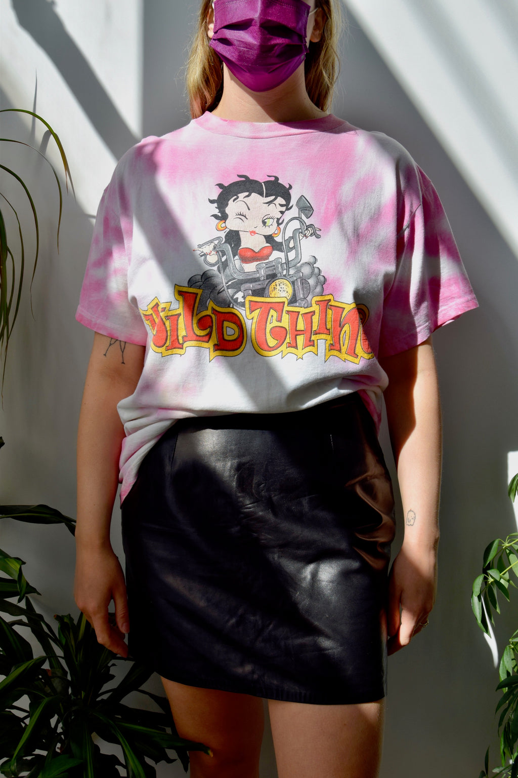 Wild Thing Betty Boop Tie Dye Tee