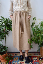 Seventies "Standing Room Only" Wool Wrap Skirt