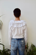 Eyelet Lace Ruffle Top