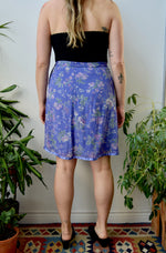April Cornell Purple Rayon Skirt