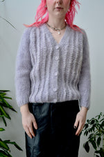 Lavender Mohair Cardigan