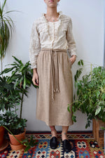 Seventies "Standing Room Only" Wool Wrap Skirt