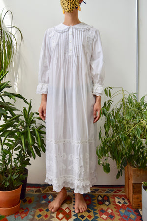 White Cottage Nightie Dress