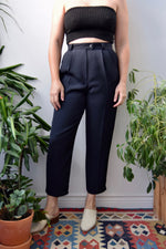 Black Cropped Trousers