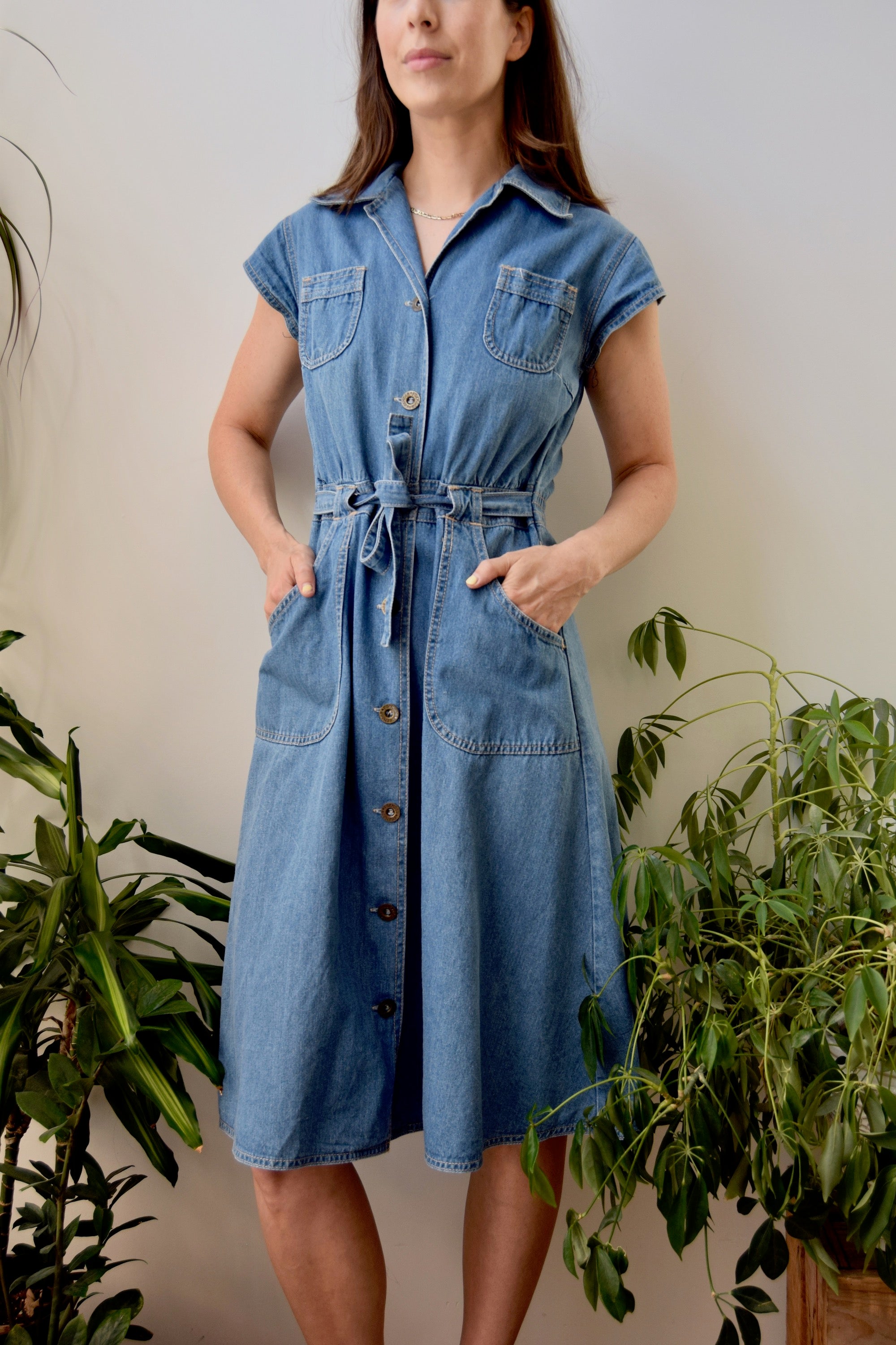 Seventies Denim Shirtdress