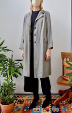 Vintage Houndstooth Trench Coat