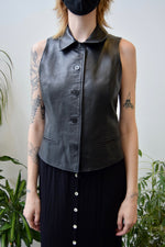 Nineties Leather Vest Top