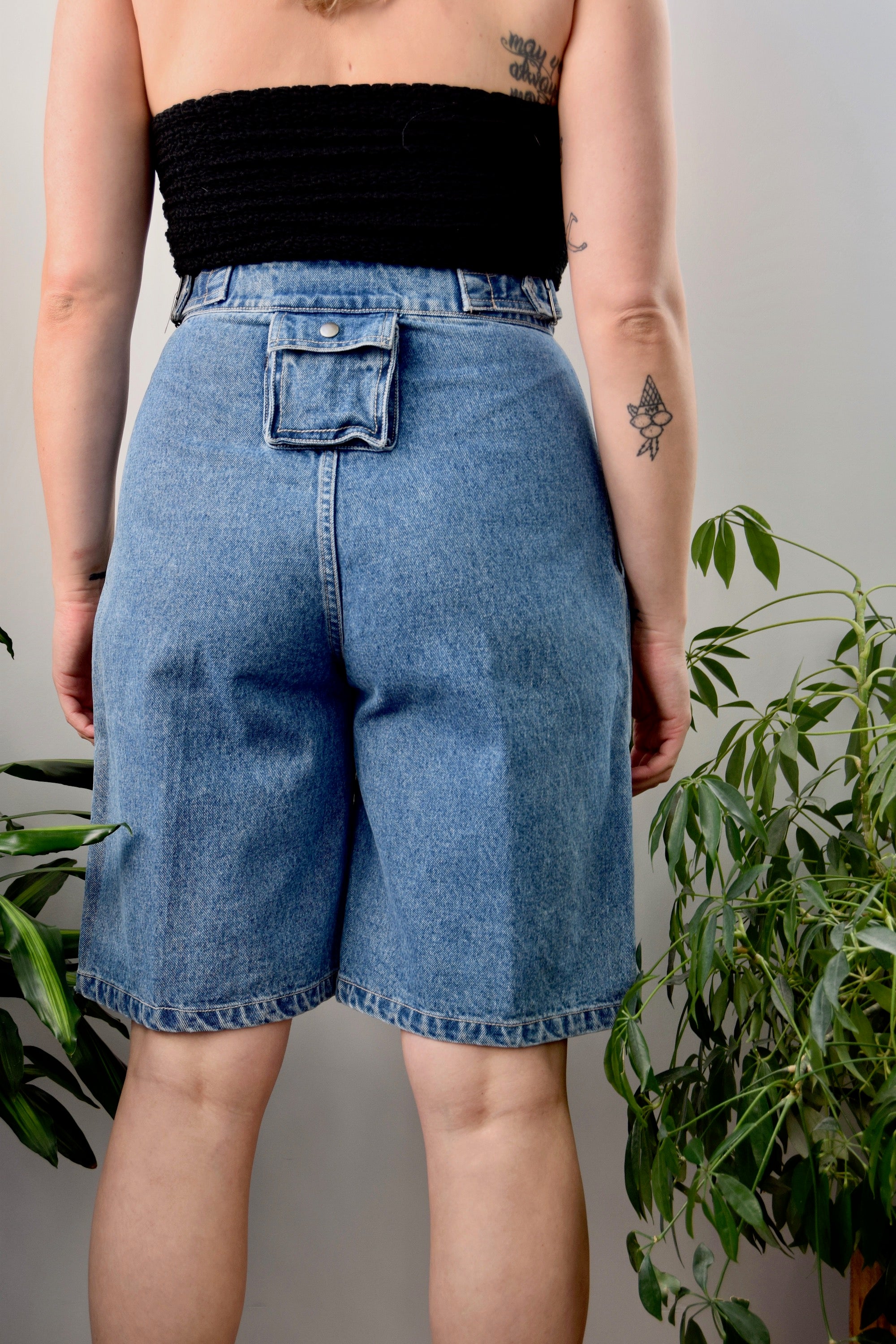 Pleated Pocket Shorts