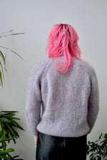 Lavender Mohair Cardigan