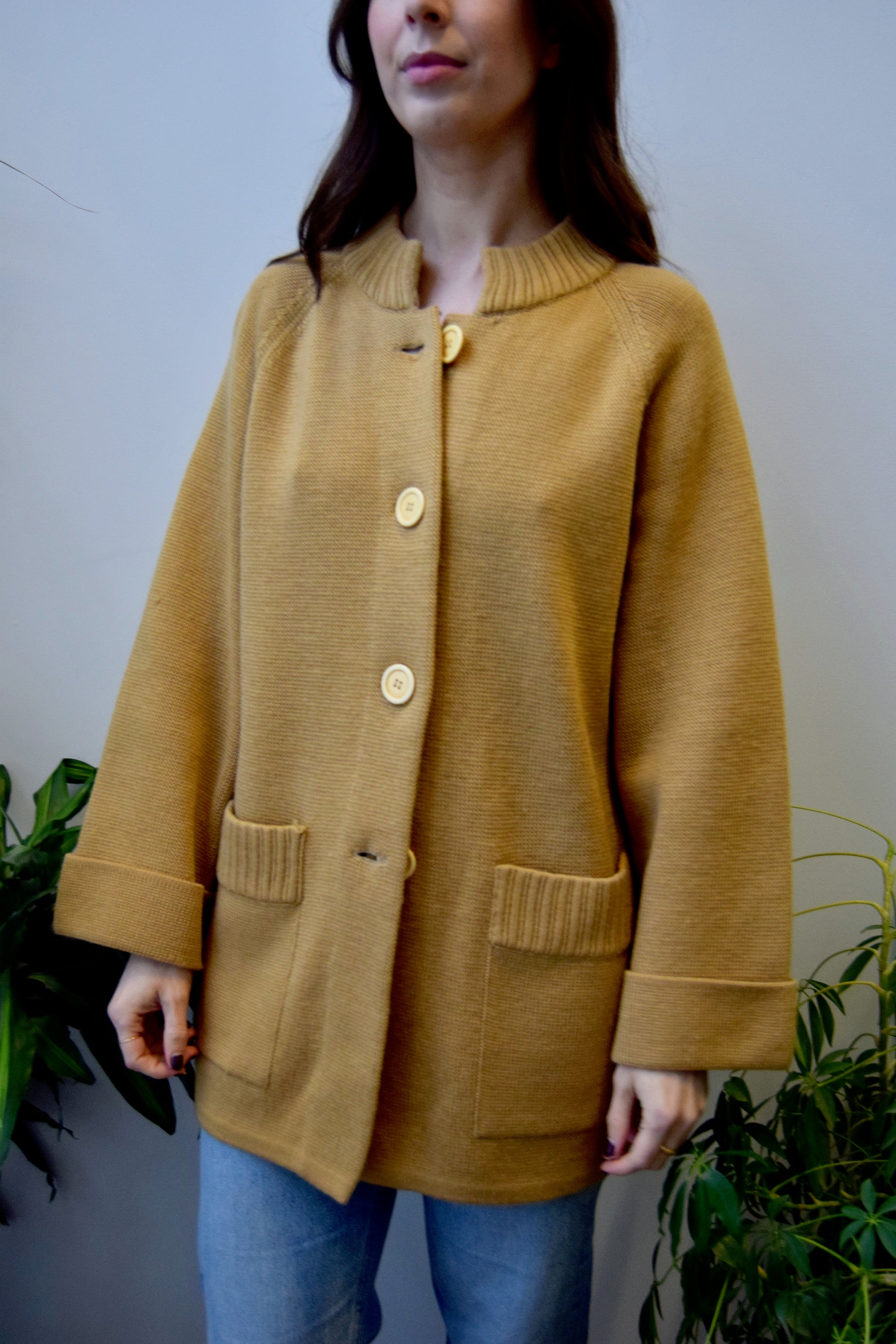 Seventies Bell Sleeve Sweater Coat