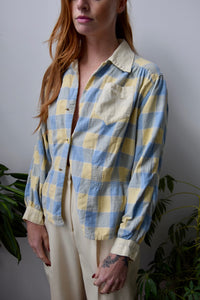 Vintage Cotton Flannel Top