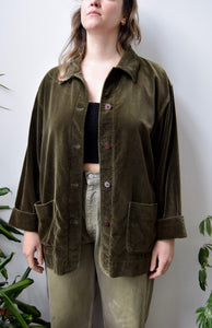 Mossy Velvet Chore Coat