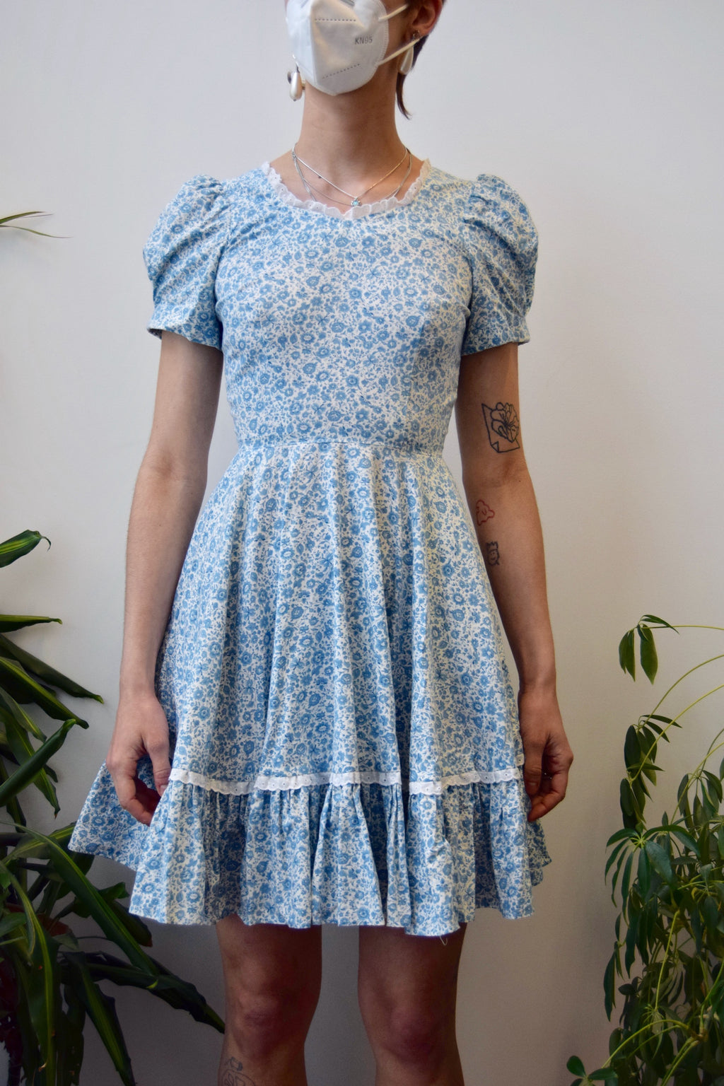 Ditsy Floral Square Dancing Dress