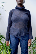 Sheer Mohair Turtleneck