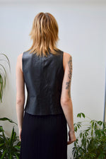 Nineties Leather Vest Top