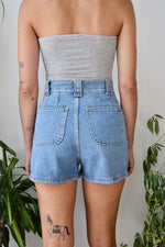 Nineties Ribbon Denim Shorts