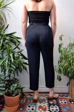 Black Cropped Trousers