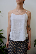 White Linen Tank