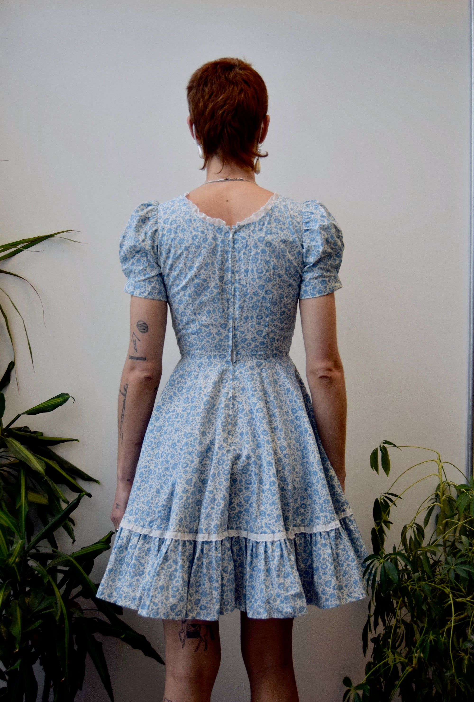 Ditsy Floral Square Dancing Dress