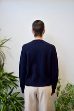 Midnight Wool Forties Cardigan