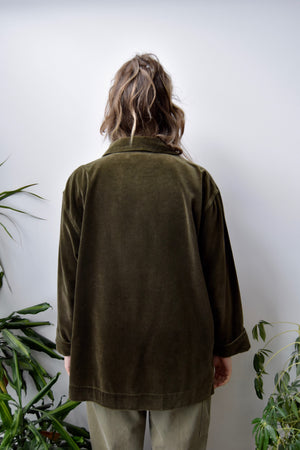 Mossy Velvet Chore Coat